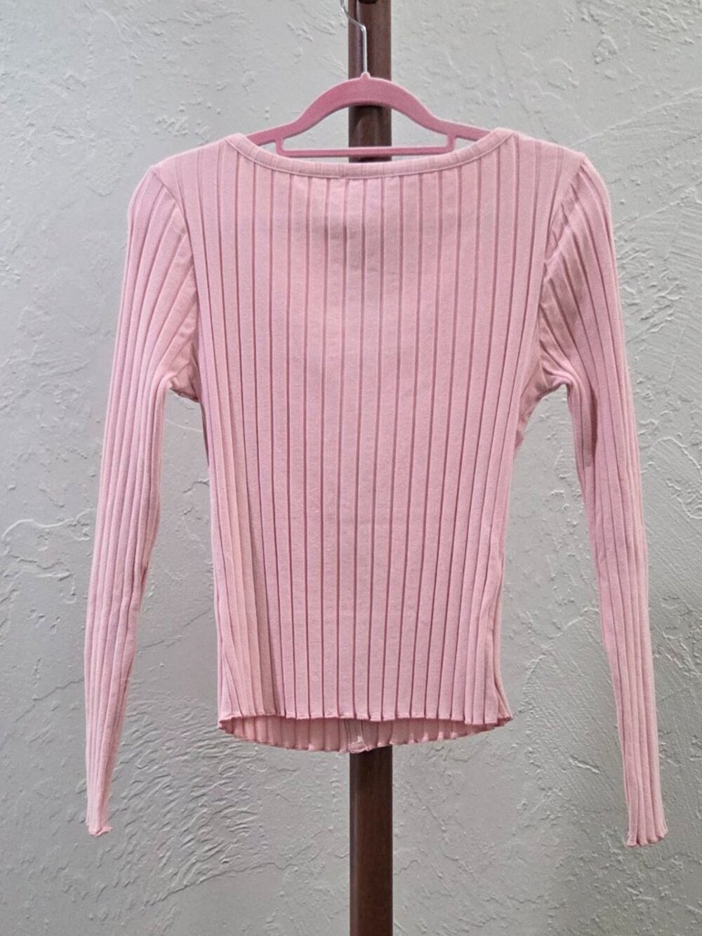 Superdown Ribbed Top With Buttons - Picture 6 of 7